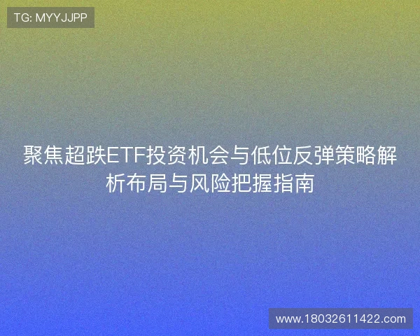 聚焦超跌ETF投资机会与低位反弹策略解析布局与风险把握指南 聚焦超跌ETF投资机会与低位反弹策略解析布局与风险把握指南
